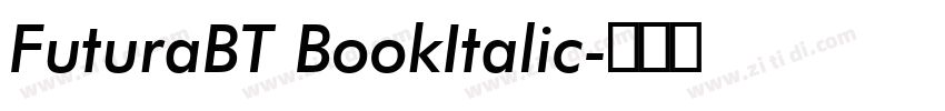 FuturaBT BookItalic字体转换